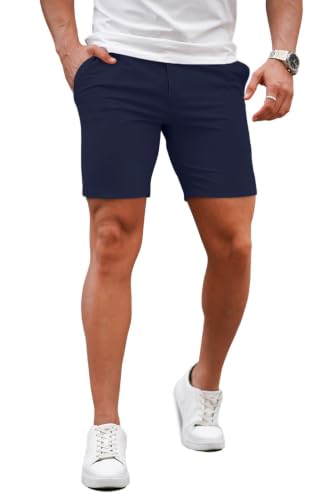 GINGTTO Mens Slim Fit Shorts Stretch Tapered Leg Skinny Chinos 5 7 product thumbnail 13