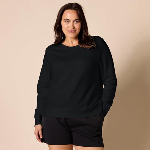 Image of Amazon Essentials Women's Fleece Crewneck Long Sleeve Pullover Sweatshirt (Available in Plus Size)