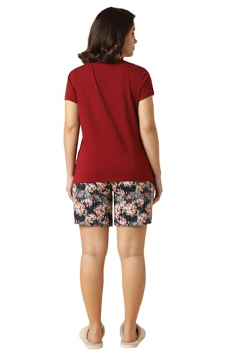 Image of Van Heusen Women's Lounge Allover Print Lounge Shorts - Modal Cotton - Functional Pocket, Superior Drape -Available in Pack of 1 & 2