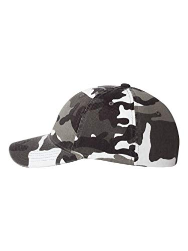 Flexfit Mens Cotton Camouflage Cap(6977CA)-Silver CAMO-S M