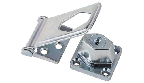 Image of National Hardware Key Locking Hasp, Zinc, 3-1 /2-In.
