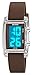 Gosasa Fashion Women’s Men's Digital Watch Unisex Big Numbers Dial Rectangular Face Waterproof Silicone Strap LED Watches (Transparent Brown)
