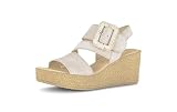 Gabor Damen Keilsandalen, Frauen Sandalen,einlege-Sohle,Gold,Holly-Jolly,Navy,Nappa-Leder,Night-Blue,Off-White,Oliv,offen,abetone,41 EU / 7.5 UK