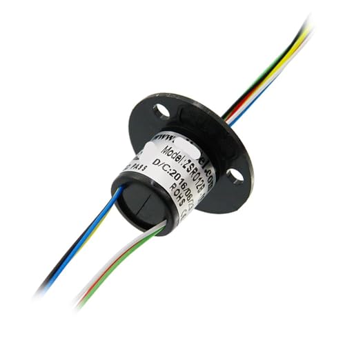 Bague collectrice pour rotation caméra 360° 6 voies 12,5 mm