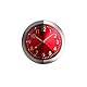 HhBdy Mini Uhr Auto Uhr Armaturenbrett, Autouhr Luftauslassclip Car Clock Leuchtend, Wanduhr Klein Auto für Autoinnendekoration für Armaturenbrett und Lüftungsdüsen Wohnaccessoires (Rot)