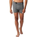 Smartwool Damen Herren-Boxershorts in Box, Mittelgraues Heather, S