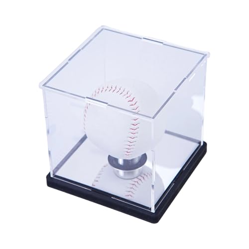 Vitrina transparente de béisbol, acrílico, impermeable, cubos, protector de cubos, estuche de béisbol