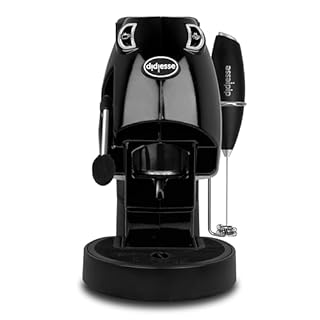 Didiesse Baby Frog Coffee & Tea – Macchina da Caffè a Cialde, con Frullino Montalatte e Doppio Portacialde per Caffè e Tè, Basso Consumo 650W, Erogatore Acqua Calda. (Nero)