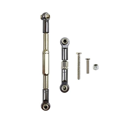 RC Upgrade Accessories for WPL for C14 for C24 for C24-1 for C34 for 1/16 RC Car Accessories Stee Link Rod Pull Rod Upgrade Parts,Titanium