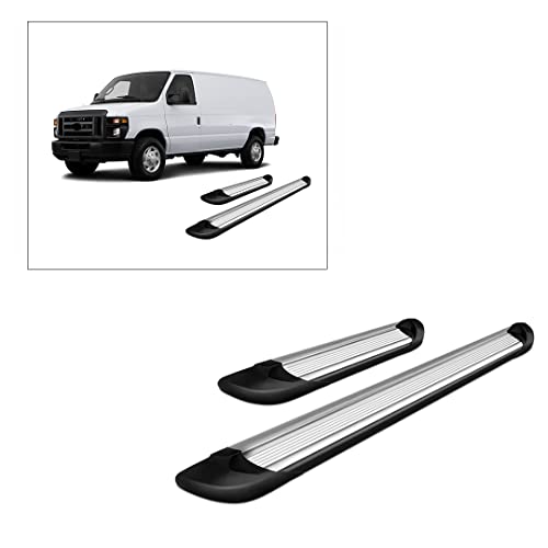 Eslaboneras Black Horse Plata para Ford E-150 02-14 miniatura 3