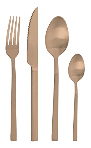 Pintinox Lucky Amber Besteck-Set, 24-teilig, satiniert, nickelfreier Edelstahl