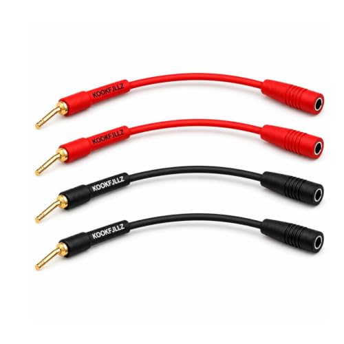 Adaptador de Conector Banana 2mm a 4mm para Audio 4 Unidades miniatura 1