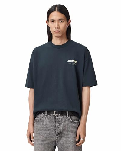 Image of AllSaints Men's Underground Oversized Short Sleeve Crew Neck Shirt