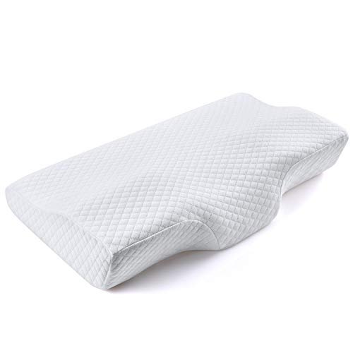 Memory Foam Pillow, Orthopedic Sleeping Pillows, Ergonomic Cervical Pillow for Neck Pain, Bed Pillow for Sleeping - for Side Sleepers, Back and Stomach Sleepers, Standard Size
