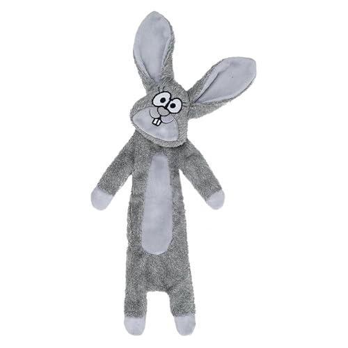 Hundespielzeug ohne Füllung, Quietschendes Plüschspielzeug, Robustes Kauspielzeug & Beschäftigung für kleine und mittelgroße Hunde, (Kaninchen) von Kuschelfreunde