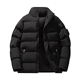 [Mxatenner] ダウンジャケット メンズ 冬 大きいサイズ 軽量 ゆったり ビジネス スポーツ 暖かい 防寒 防風 カジュアル 防水 ダウンコート 冬コート 中棉ジャケット rtt-68 ブラック 6L