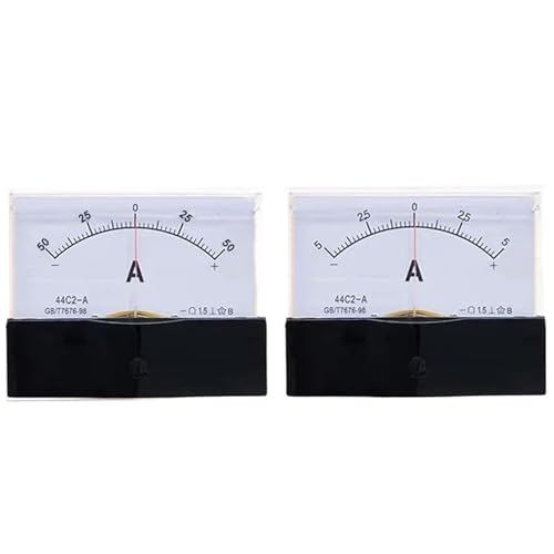Ampèremètre analogique 44C2 DC indicateur de courant continu 10A 75mV pour panneau