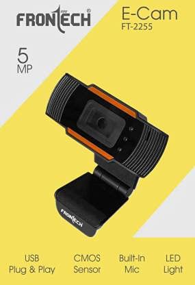 Image of FRONTECH Webcam FT-2255 5 Megapixels, Black