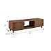 Walker Edison Arundo Fluted TV Stand for TVs up to 65 Inches, 58