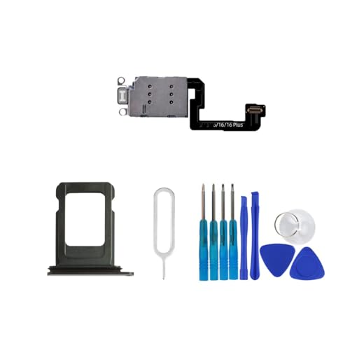 Lecteur de carte SIM double pour iPhone 16 Plus haute qualité