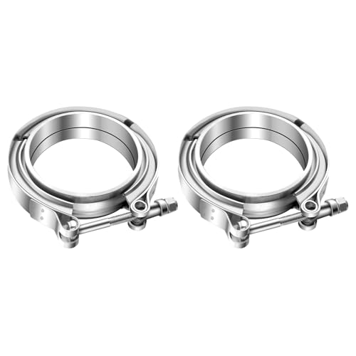 2.5 Inch V Band Clamp with Flange Male Female Stainless Steel (2, 2.5") by QNCKJZV - Used condition - US$9.81