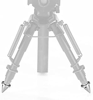 CANIS LATRANS Universal Harris Bipod Spike Feet 304# Stainless Steel Replacement Caldwell Blackhawk Etc Bipod (Silver) - CANIS LATRANS
