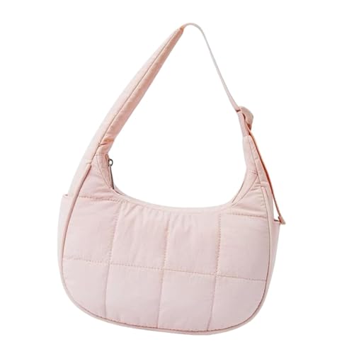 Underarm Bag Zipper Quilted Tote Bag for Festive Vacation Work Traveling Shopping