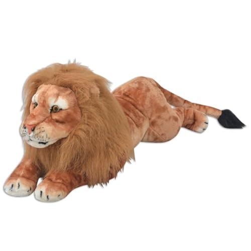 Vopese León de Peluche Grande XXL marrón poliéster 100%