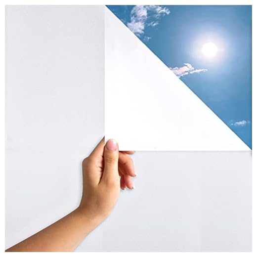 MARAPON Vinilo Translucido para Ventanas Efecto Cristal Esmerilado 0,30x2 m Adhesión Estática Sin Pegamento Lámina Privacidad Protección UV Baño y Oficina