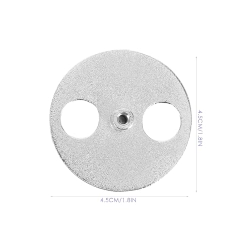 GLEAVI オルゴールの交換用巻き上げキー 2個セット 金属製 直径45mm 滑らか丸みのある表面 音楽ボックスムーブメント対応 シルバー色の高互換性パーツ