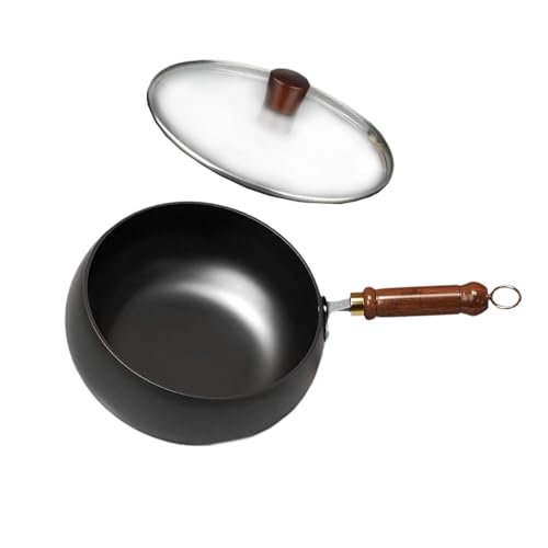 Wok antiadherente con mango de madera miniatura 1