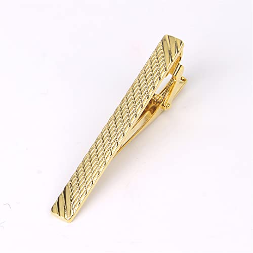 LSTGJ Goldren Tie Clip Voor Mannen Klassieke Meter Tie Clips Legering Tie Emaille Tie Kraag Pin Crystal Business (Hoofdsteen Kleur: Zilver, Metaalkleur: LDJ3803) - Image 4