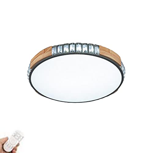 Plafonnier en cristal LED moderne pour remplacer un lustre bas et éclairer le salon