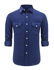 Navy Blue Corduroy Shirts