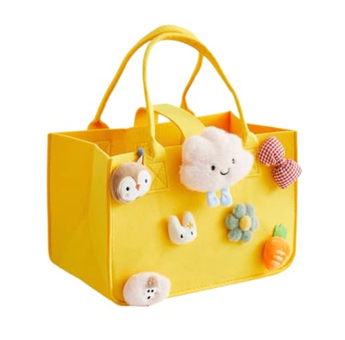 DxXU SewLife Multi-use Cartoon Portable Felt Tote Bag Gift For