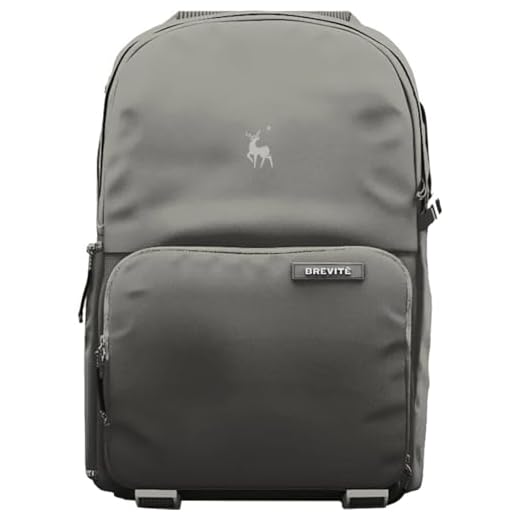 BREVITE - The Jumper - Compact Camera Backpacks for Photographers - A Minimalist & Travel-friendly Photography Backpack Compatible With Both Laptop & DSLR Accessories 18L (Charcoal Gray)