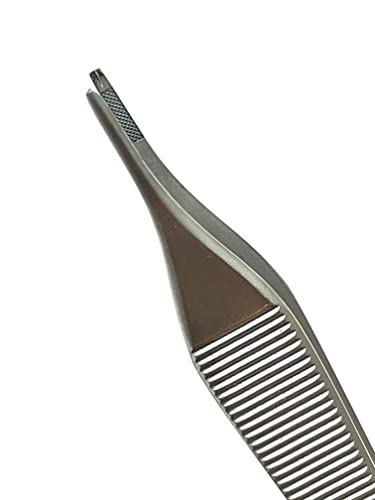 German Premium Tc Adson Tissue Forceps Toothed 1X2 4.75" Adson Kocher Configuration Surgical Veterinary Cynamed #TOP7