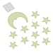 Greatangle Estrellas Moon Glow Style In The Dark DIY Luminous Fluorescent Decal Pegatinas de Pared Inicio Habitaciones para niños Dormitorio Decoración de la Pared
