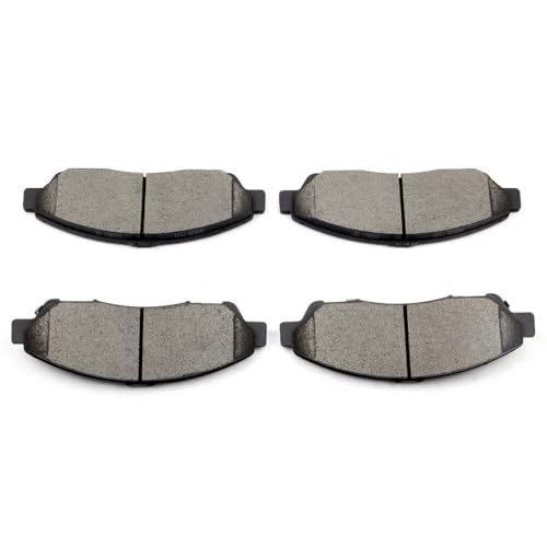 Image of ECCPP D1280 Front Ceramic Disc Brake Pads Set For Honda For Pilot 2009-2019