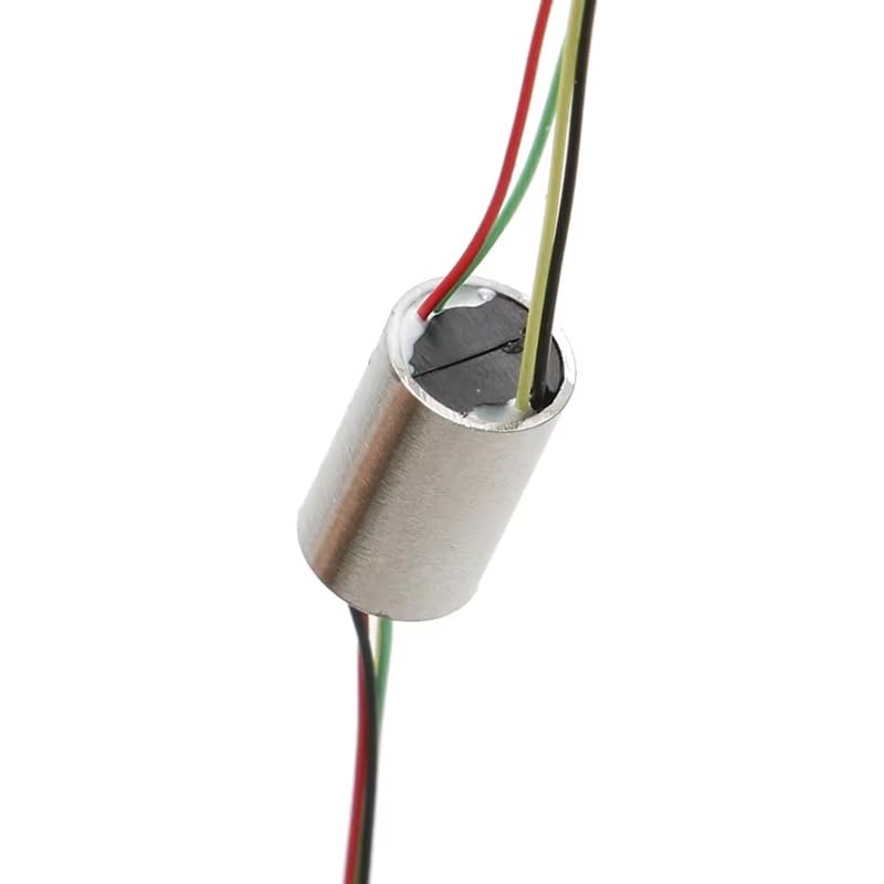 OD 5.5mm 6mm 7.8mm metalowy pierścień ślizgowy obrót o 360 stopni elektryczny pierścień ślizgowy złącze obrotowe do wizualnego łowienia kotwic(Dia. 6mm 4CH)