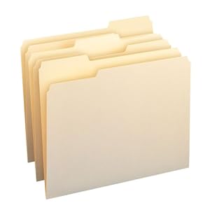 Smead Manila File Folder, 1/3-Cut Tab, Letter Size, Manila, 100 per Box