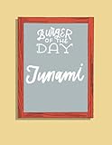 Burger of the Day Notebook: Tunami