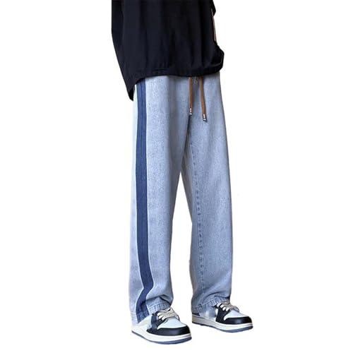 Men's Jeans American Vintage Summer Thin Straight Loose Casual Long Pants