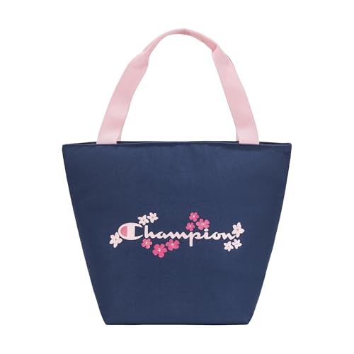 Champion Kids' Fresh Insulated Lunch Tote with Carry Handle, No Leak Cooler Bag for Daily Use, Navy/Pink, One Size - image 1
