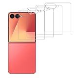 4 Pack Glass outer Screen Protector Compatible for Samsung Galaxy Z Flip 7 Only the outer 9H Hardness F766U F766B F766W SM-F766 HD Screen Tempered Glass, Scratch Resistant,Easy Install Case Friendly