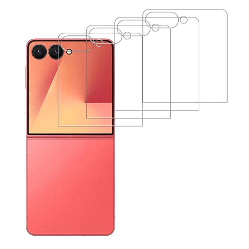 4 Pack Glass outer Screen Protector Compatible for Samsung Galaxy Z Flip 7 Only the outer 9H Hardness F766U F766B F766W SM-F766 HD Screen Tempered Glass Scratch Resistant Easy Install Case Friendly