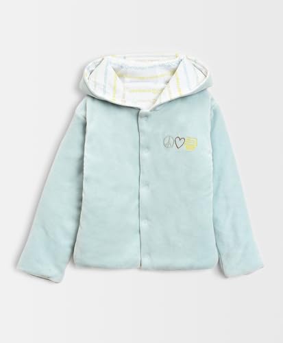 Image of Mi Arcus Purple Baby Puffer Jacket with Stand Collar for Girls Kids Infants Toddlers