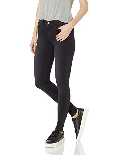Amazon Brand - Daily Ritual Women's Mid-Rise Skinny Jean, Gunmetal, 25 (0) Short