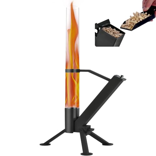 CHARMELEON Pellet Stove&Wood Pellet Fire Pits for Outside – Portable Wood Pellet Heater–Painted...