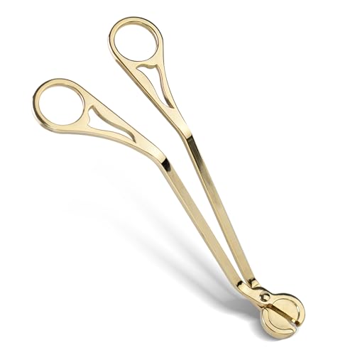 Coupe-mèche de bougie amélioré, coupe-mèche de bougie en acier inoxydable poli, coupe-bougie pour garder les bougies propres à l'intérieur, mèche polie pour vous permettre d'enlever la mèche usée en